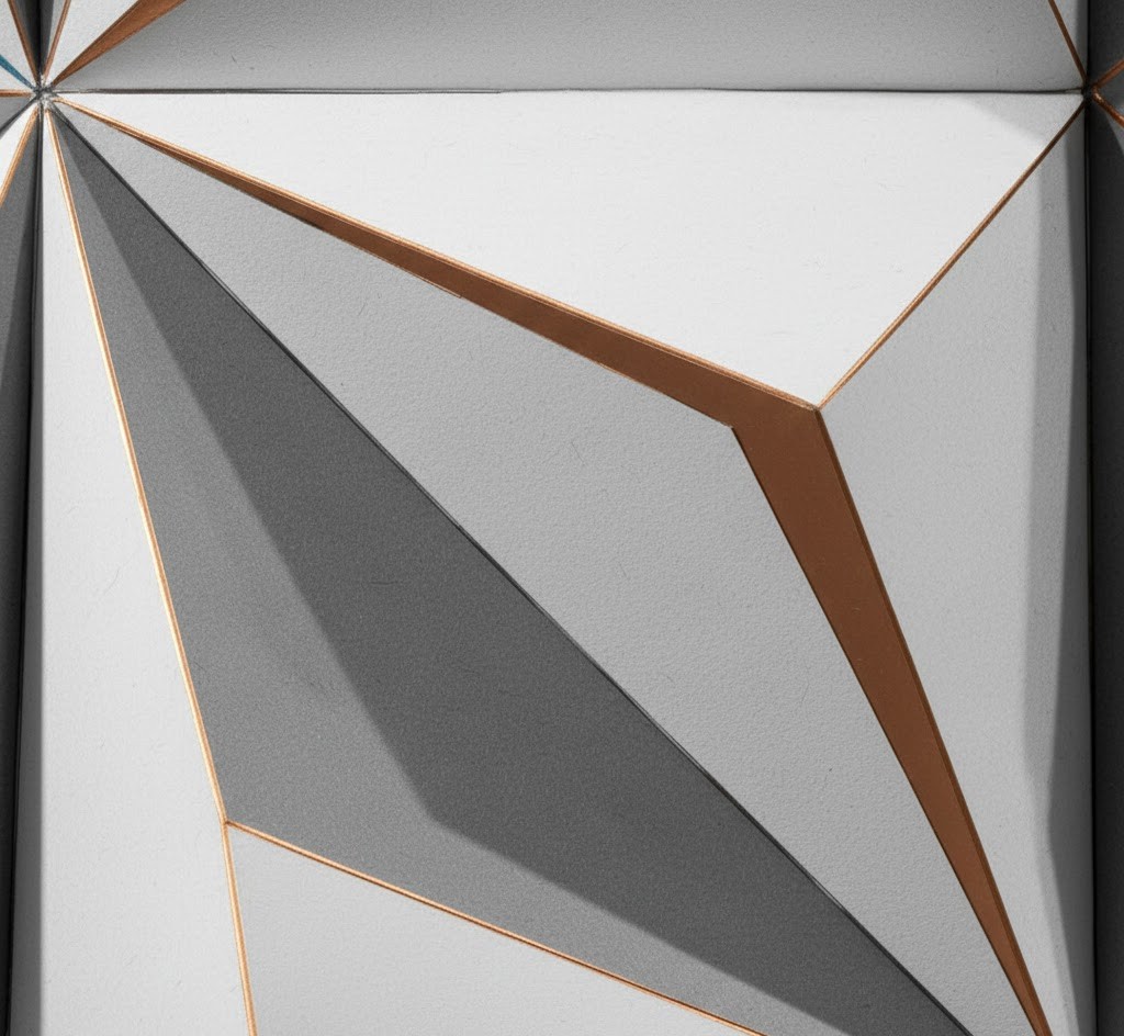 Close-up detail of paper panel texture